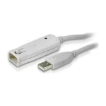 Aten USB 2.0 Cable USB-A male - USB-A female Λευκό 12m AT-UE2120