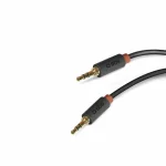 SBS Καλώδιο Ήχου 3.5mm male - 3.5mm male Μαύρο 1.5m με Επίχρυσους Ακροδέκτες TECABLE35KR