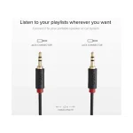 SBS Καλώδιο Ήχου 3.5mm male - 3.5mm male Μαύρο 1.5m με Επίχρυσους Ακροδέκτες TECABLE35KR - Image 4