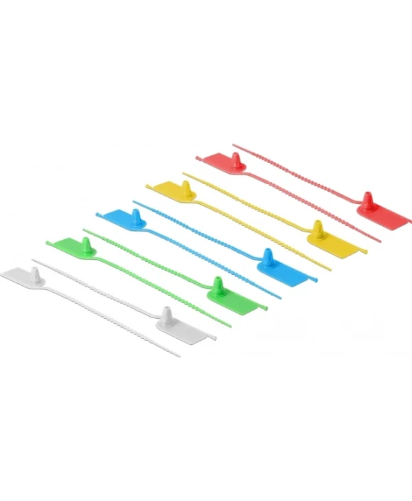 DeLock Δεματικά Καλωδίων Πλαστικά 205mmx2.8mm σε Πολύχρωμο χρώμα (10τμχ) (18826)