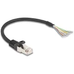 Delock Network Cable Rj-50 M To No Connector 25 Cm S Ftp Molded Without Hooks Black 80203 - Image 2