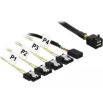 DeLock Mini SAS - 4x 7-Pin SATA III Cable 0.5m (83320) 1701356