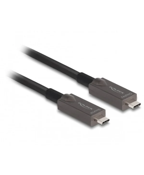 DeLock Active Optical Cable HDMI male - HDMI male 10m Μαύρο 84150