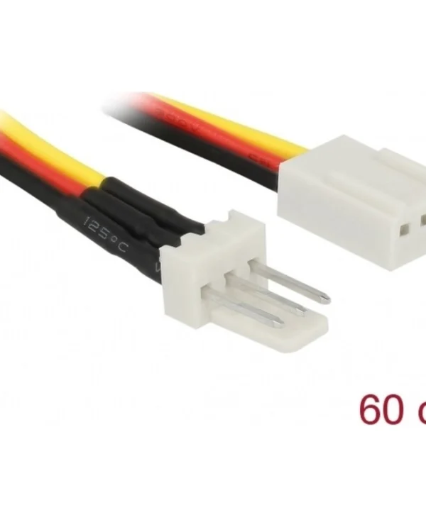 DeLock 3-Pin Fan - 3-Pin Fan Cable 0.6m Πολύχρωμο 85752