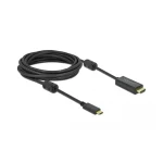 DeLock Cable HDMI male - USB-C male 5m Μαύρο 85972