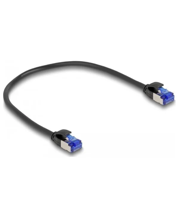 S/FTP Cat.6a (Gigabit) Καλώδιο Δικτύου Ethernet 0.25m Μαύρο 80225