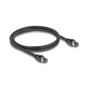 DeLock S/FTP Cat.8.1 Καλώδιο Δικτύου Ethernet 1m Μαύρο 80233