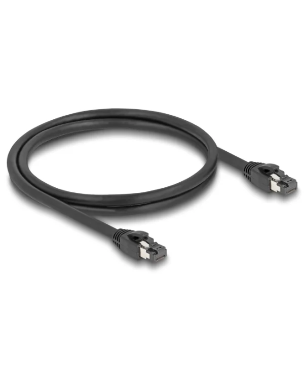 DeLock S/FTP Cat.8.1 Καλώδιο Δικτύου Ethernet 1m Μαύρο 80233