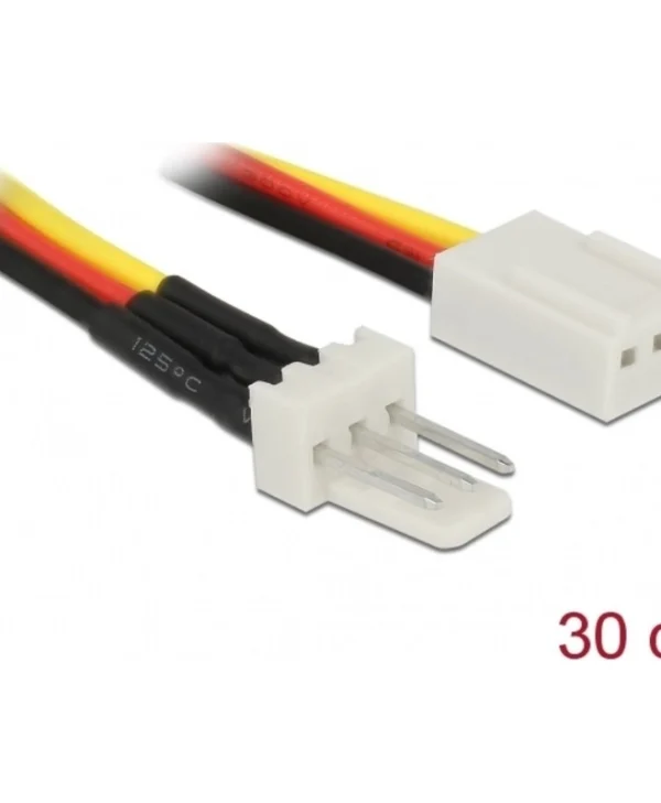 DeLock 3-Pin Fan - 3-Pin Fan Cable 0.3m Πολύχρωμο 85753