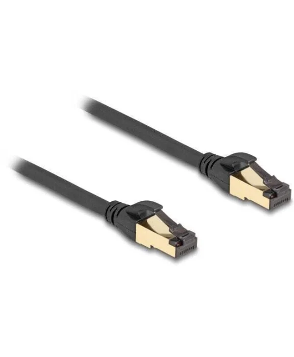 DeLock S/FTP Cat.6a (Gigabit) Καλώδιο Δικτύου Ethernet εξωτερικού χώρου 0.3m Μαύρο 80246