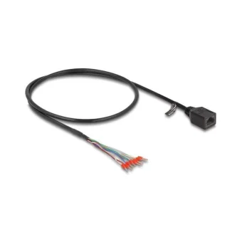 Delock Rj45 Female Cable Cable Ferrules Cat.5e 50 Cm Black 88005