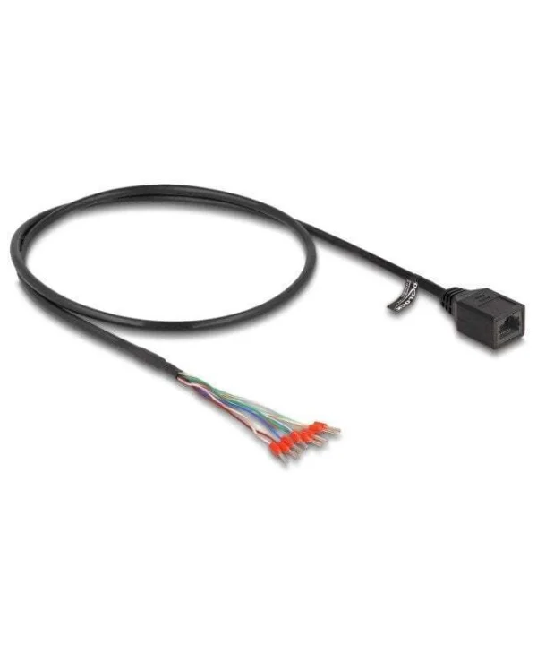 Delock Rj45 Female Cable Cable Ferrules Cat.5e 50 Cm Black 88005