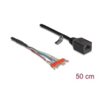 Delock Rj45 Female Cable Cable Ferrules Cat.5e 50 Cm Black 88005 - Image 2
