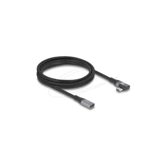 DeLock USB 2.0 Cable USB-C male - USB-C female 240W PD Μαύρο 2m 81148