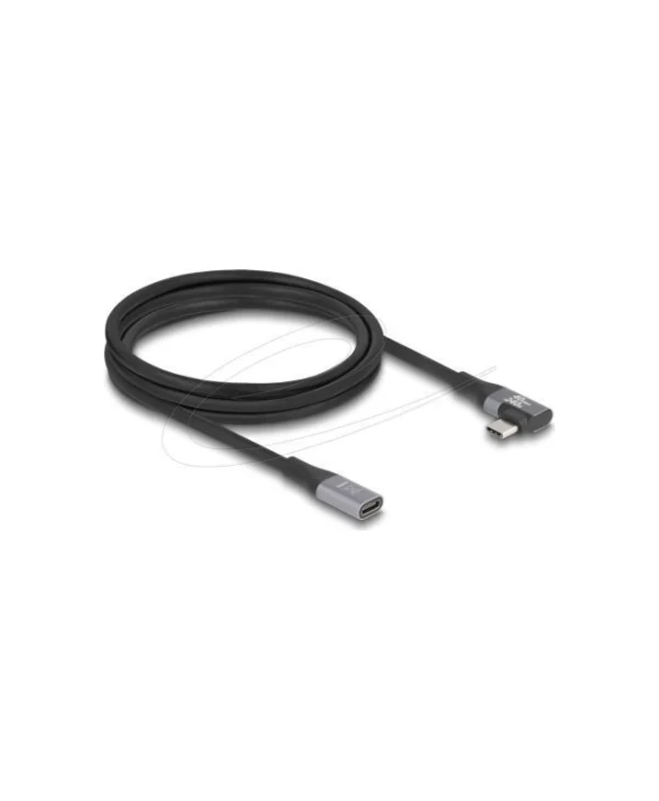 DeLock USB 2.0 Cable USB-C male - USB-C female 240W PD Μαύρο 2m 81148