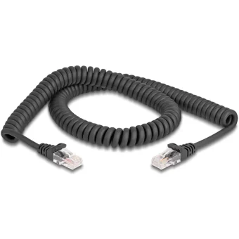 DeLock U/UTP Καλώδιο Δικτύου Ethernet 2m Μαύρο 87993