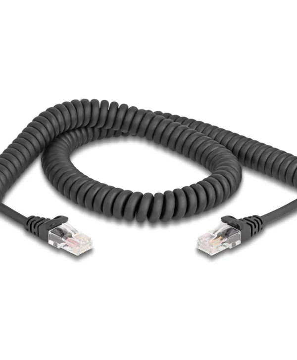 DeLock U/UTP Καλώδιο Δικτύου Ethernet 2m Μαύρο 87993