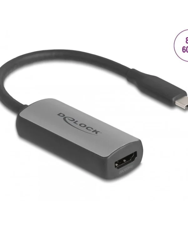 Delock Usb Type C To Hdmi Adapter Dp Alt Mode 8k60hz Hdr Hdcp Delock 64264