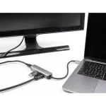 DeLock USB-C Docking Station με HDMI 4K PD Ασημί (61060) - Image 2