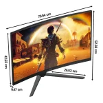 AOC C32G42ZE VA HDR Curved Gaming Monitor 31.5" FHD 1920x1080 240Hz με Χρόνο Απόκρισης 4ms GTG 582135 - Image 3