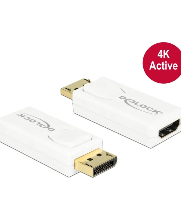 DeLock 65580 Μετατροπέας DisplayPort male σε HDMI female Λευκό