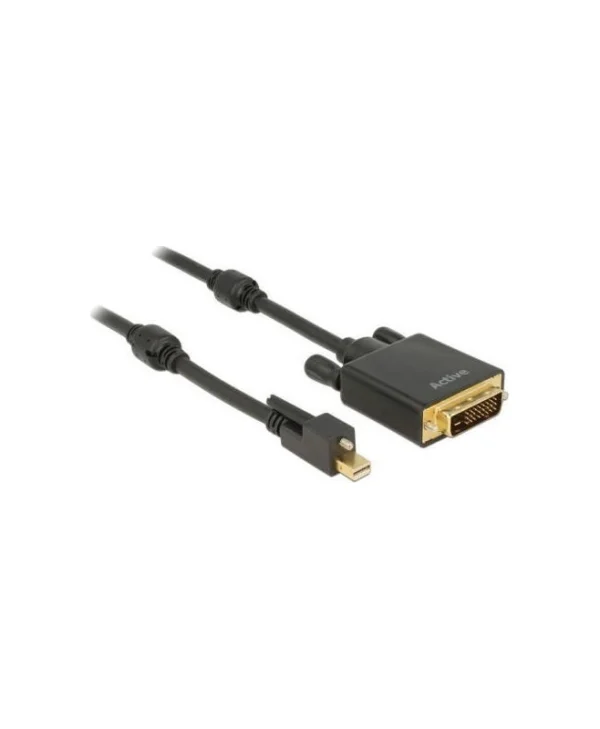 DeLock Cable DVI-I male - mini DisplayPort male 5m Μαύρο (85637)