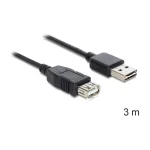 DeLock Easy USB 2.0 Cable USB-A male - USB-A female 3m (83372) - Image 2