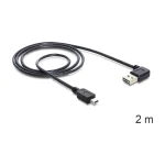 DeLock USB 2.0 Cable USB-A male - mini USB-B male Μαύρο 2m 83379 - Image 2