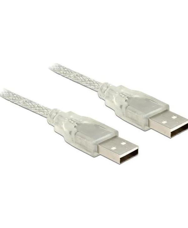 DeLock USB 2.0 Cable USB-A male - USB-A male Διάφανο 3m 83890