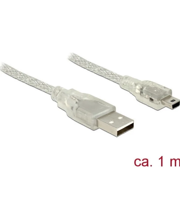 DeLock USB 2.0 Cable USB-A male - mini USB-B male 1m (83905)