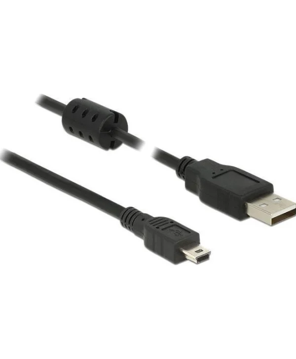 DeLock USB 2.0 Cable USB-A male - mini USB-B male 1m (84912)