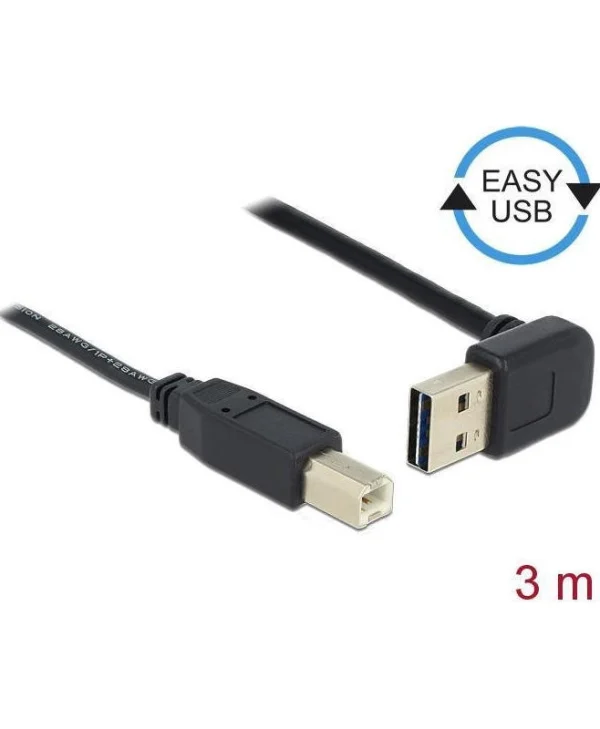 DeLock USB 2.0 Cable USB-A male - USB-B male 3m (83541)