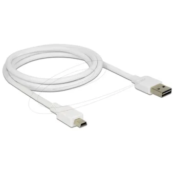 DeLock USB 2.0 Cable USB-A male - mini USB-B male Μαύρο 1m 85157