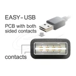 DeLock USB 2.0 Cable USB-A male - mini USB-B male Μαύρο 1m 85157 - Image 2