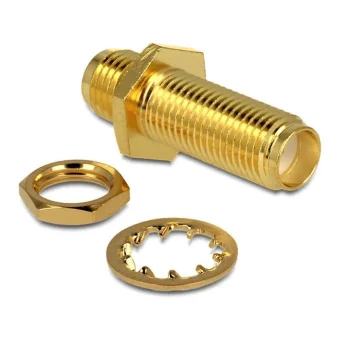 DeLock Μετατροπέας SMA female σε SMA female Χρυσό 1τμχ 88779
