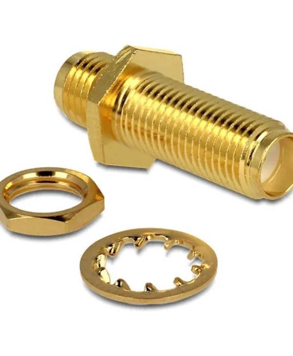 DeLock Μετατροπέας SMA female σε SMA female Χρυσό 1τμχ 88779