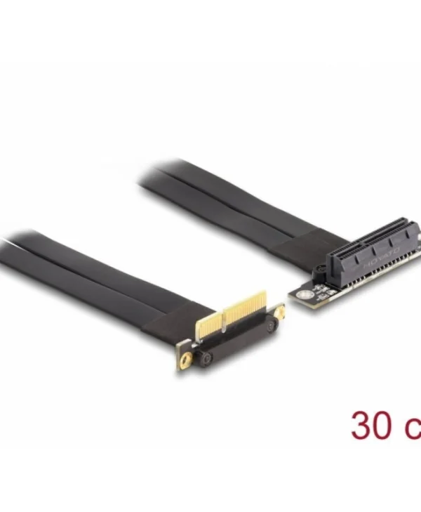 DeLock Κάρτα Riser για Κάθετη Τοποθέτηση PCI Express x4 male 90° angled σε x4 slot 90° angled 88044