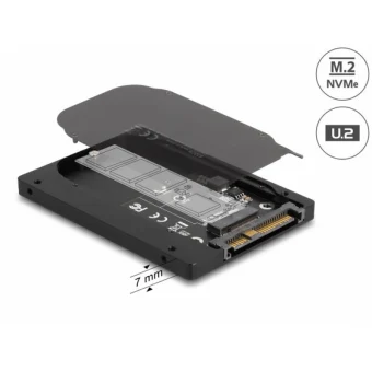 DeLock Θήκη για Σκληρό Δίσκο M.2 SATA III NVME με σύνδεση U.2 63379