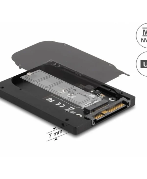 DeLock Θήκη για Σκληρό Δίσκο M.2 SATA III NVME με σύνδεση U.2 63379