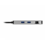 DeLock 87004 USB-C Docking Station με HDMI 4K PD Ethernet και σύνδεση 2 Οθονών Γκρι - Image 2