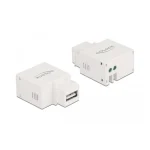 Delock Keystone Module Usb Type-a Charging Port 2.1 A White Flat White Usb A Terminal Female Female 87791