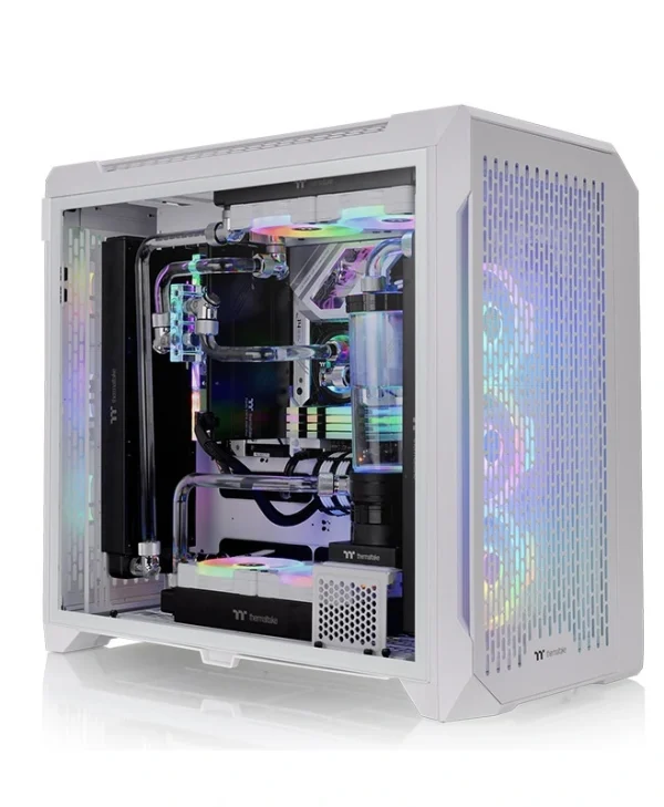 Thermaltake CTE C750 Air Snow Gaming Full Tower Κουτί Υπολογιστή με Πλαϊνό Παράθυρο και RGB Φωτισμό Λευκό CA-1X6-00F6WN-00