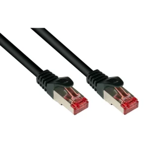 Alcasa S/FTP Cat.6 (Gigabit) Καλώδιο Δικτύου Ethernet 0.5m Μαύρο 8060-005S