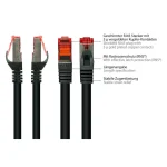 Alcasa S/FTP Cat.6 (Gigabit) Καλώδιο Δικτύου Ethernet 0.5m Μαύρο 8060-005S - Image 2