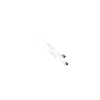 Good Connections Καλώδιο Κεραίας Coax male - Coax female Λευκό 2m 1τμχ S-PAK02