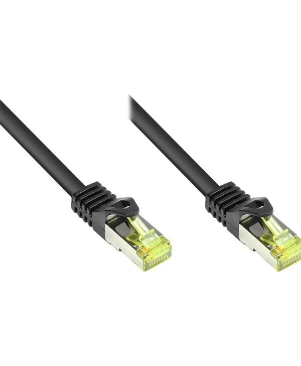 Good Connections S/FTP Cat.7 (10Gbps) Καλώδιο Δικτύου Ethernet 1m Μαύρο 8070R-010S