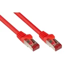 Alcasa S/FTP Cat.6 (Gigabit) Καλώδιο Δικτύου Ethernet 0.5m Κόκκινο 8060-005R
