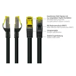 Good Connections S/FTP Cat.7 (10Gbps) Καλώδιο Δικτύου Ethernet 15m Μαύρο 8070R-150S - Image 2