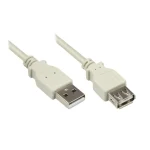 Good Connections USB 2.0 Cable USB-A male - USB-A female Γκρι 1m 2511-OF1 - Image 3