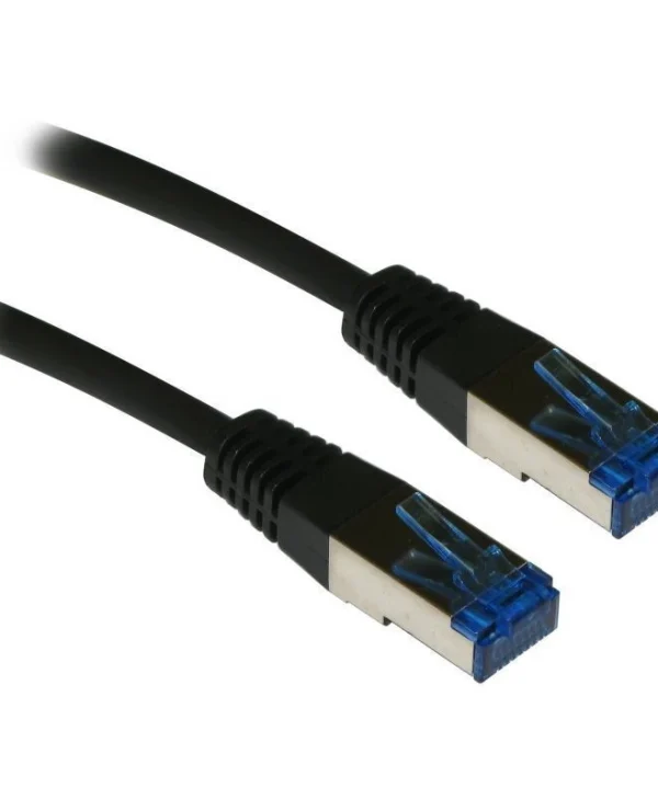XtendLan S/FTP Cat.6a (Gigabit) Καλώδιο Δικτύου Ethernet 0.5m Μαύρο 21.99.1960